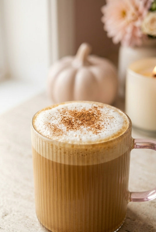 Pumpkin Spice Latte with Date Caramel